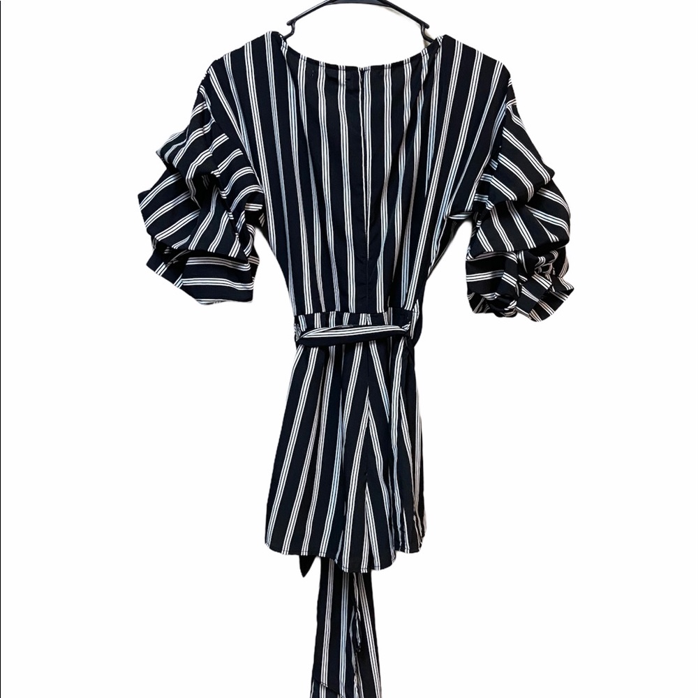Fashion nova never looking back striped romper - Picture 5 of 7